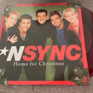 *NSYNC Home for Christmas Vinyl Record, Red